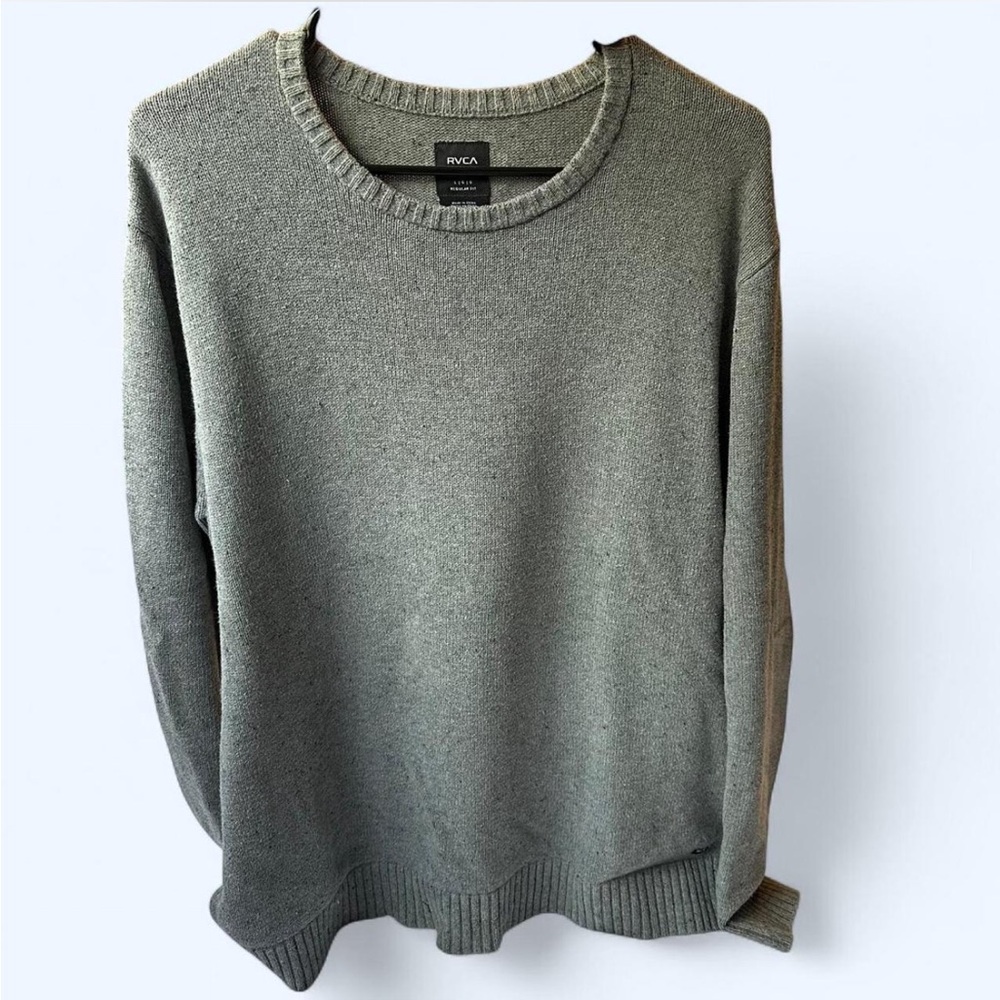RVCA Men's Classic Crewneck Sweater in Gray